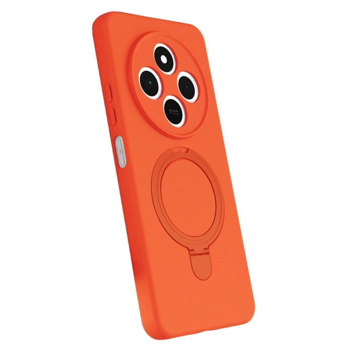 Xiaomi Redmi 14c Regal Magsafe Standlı Kapak - Turuncu