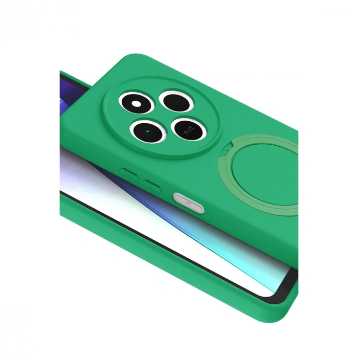 Xiaomi Redmi 14c Regal Magsafe Standlı Kapak - Yeşil