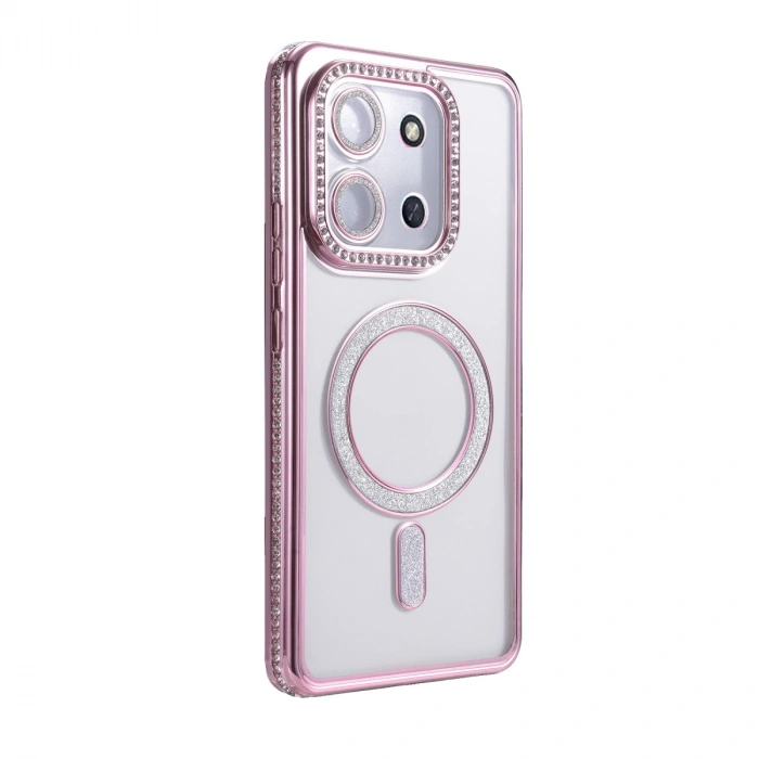 Xiaomi Redmi 15c 4g Joke Simli Magneticsafe Kılıf - Pembe