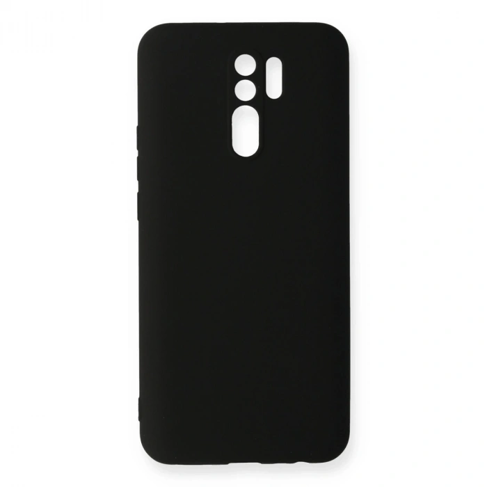 Xiaomi Redmi 9 Kılıf Nano İçi Kadife Silikon - Siyah