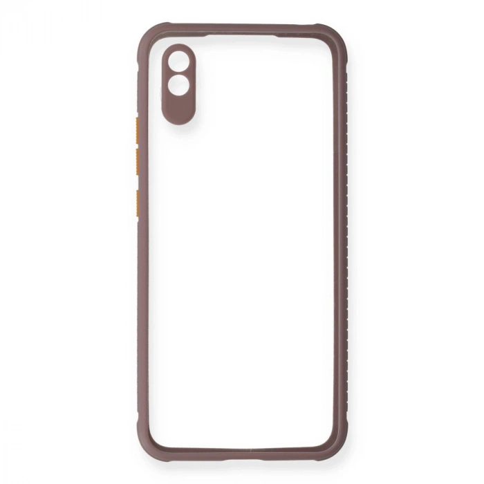 Xiaomi Redmi 9a Kılıf Miami Şeffaf Silikon - Açık Mor