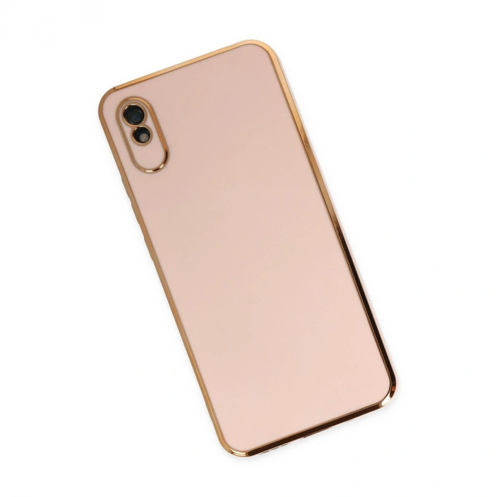 Xiaomi Redmi 9a Kılıf Volet Silikon - Pembe
