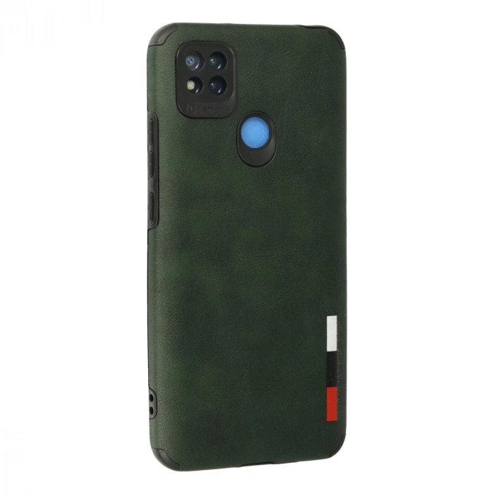 Xiaomi Redmi 9c Kılıf Loop Deri Silikon - Yeşil