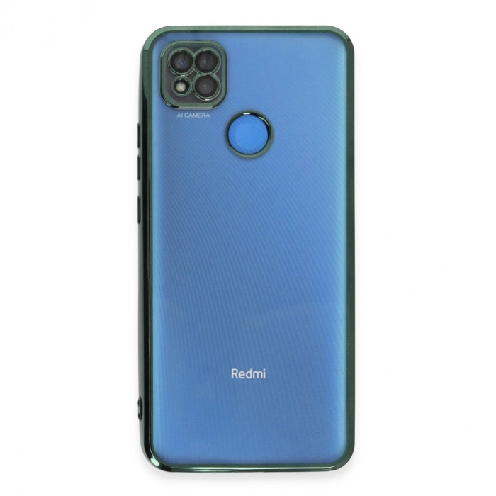 Xiaomi Redmi 9c Kılıf Razer Lensli Silikon - Yeşil