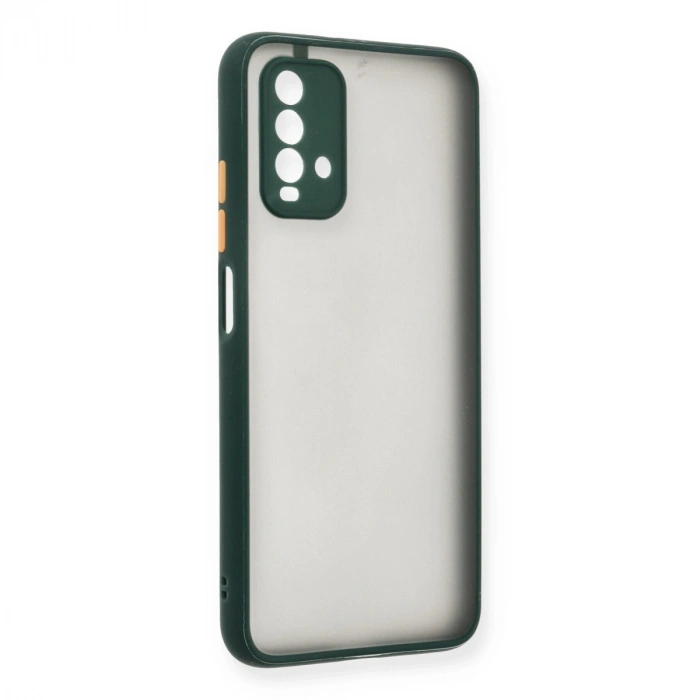 Xiaomi Redmi 9t Kılıf Montreal Silikon Kapak - Yeşil