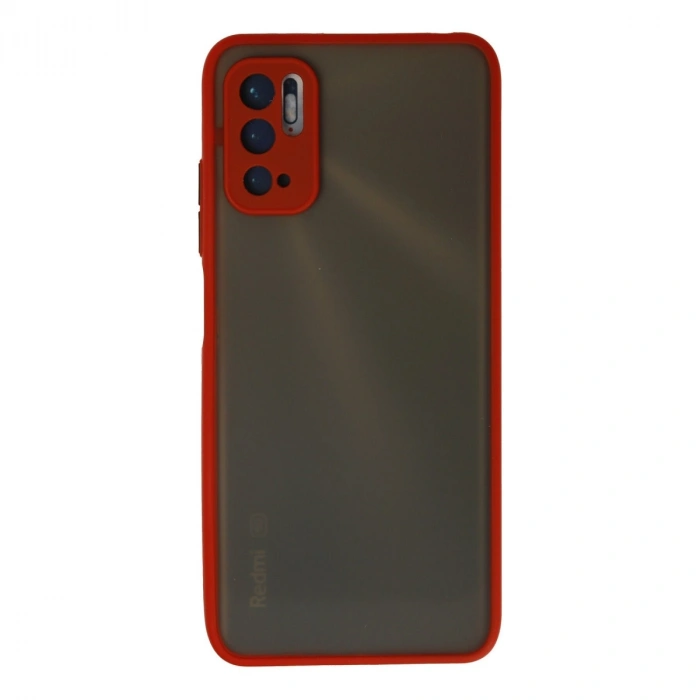 Xiaomi Redmi Note 10 5g Kılıf Montreal Silikon Kapak - Kırmızı