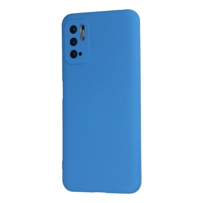 Xiaomi Redmi Note 10 5g Kılıf Nano İçi Kadife Silikon - Mavi