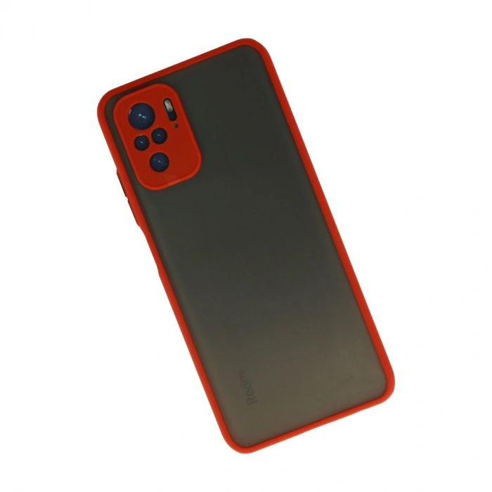 Xiaomi Redmi Note 10 Kılıf Montreal Silikon Kapak - Kırmızı