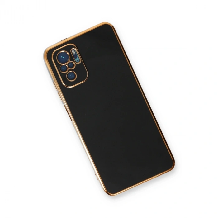 Xiaomi Redmi Note 10 Kılıf Volet Silikon - Siyah