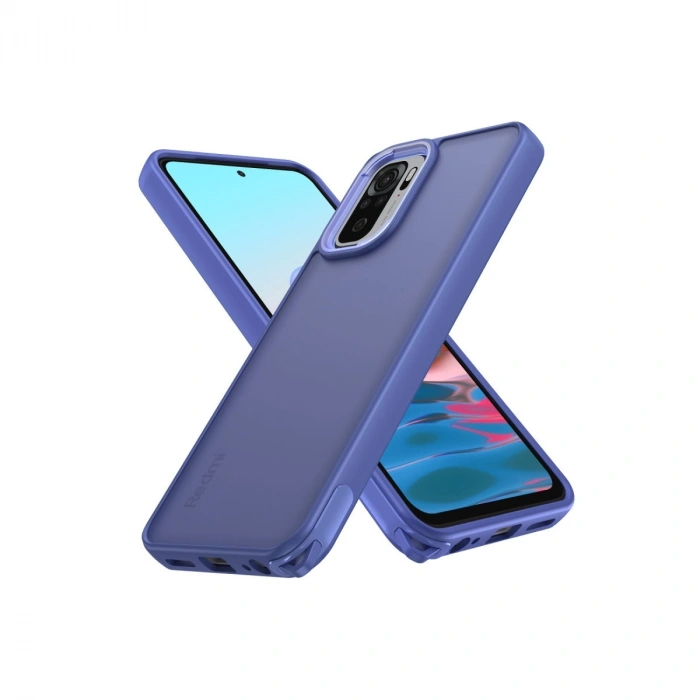 Xiaomi Redmi Note 10 Pro Kılıf Elegant Kapak - Açık Mavi