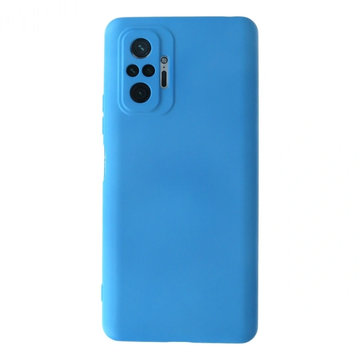 Xiaomi Redmi Note 10 Pro Kılıf Nano İçi Kadife Silikon - Mavi