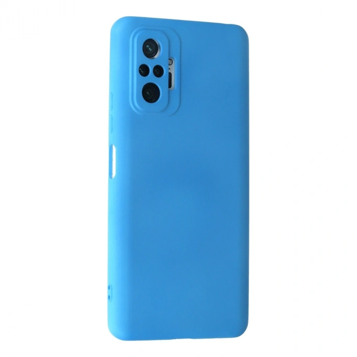 Xiaomi Redmi Note 10 Pro Kılıf Nano İçi Kadife Silikon - Mavi