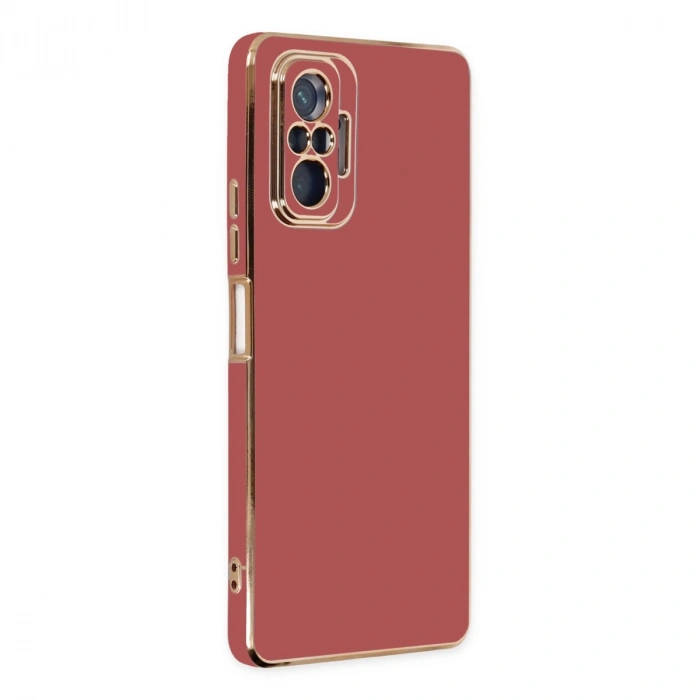 Xiaomi Redmi Note 10 Pro Kılıf Volet Silikon - Kırmızı