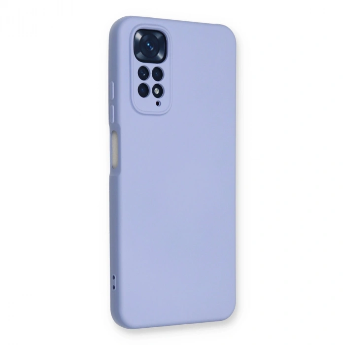 Xiaomi Redmi Note 11 Kılıf Nano İçi Kadife Silikon - Lila