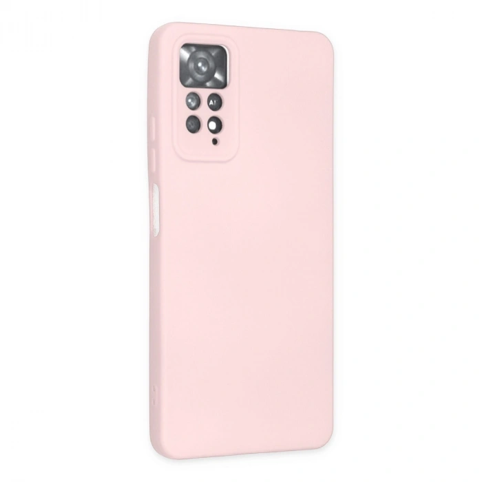 Xiaomi Redmi Note 11 Pro Kılıf Nano İçi Kadife Silikon - Pudra