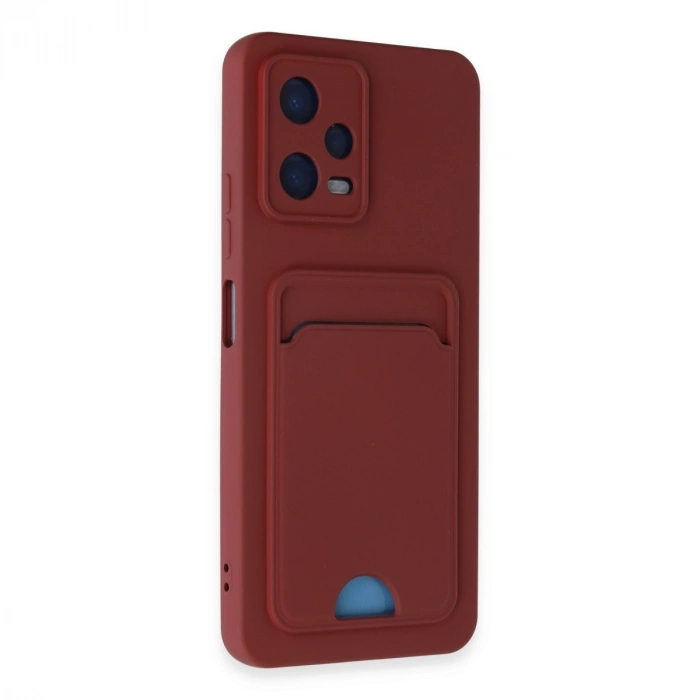 Xiaomi Redmi Note 12 4g Kılıf Kelvin Kartvizitli Silikon - Bordo