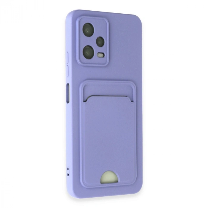 Xiaomi Redmi Note 12 4g Kılıf Kelvin Kartvizitli Silikon - Lila