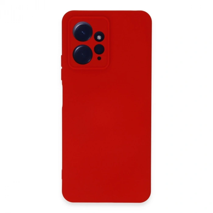 Xiaomi Redmi Note 12 4g Kılıf Nano İçi Kadife Silikon - Kırmızı