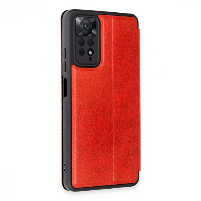 Xiaomi Redmi Note 12 Pro 4g Kılıf Flip Cover - Kırmızı