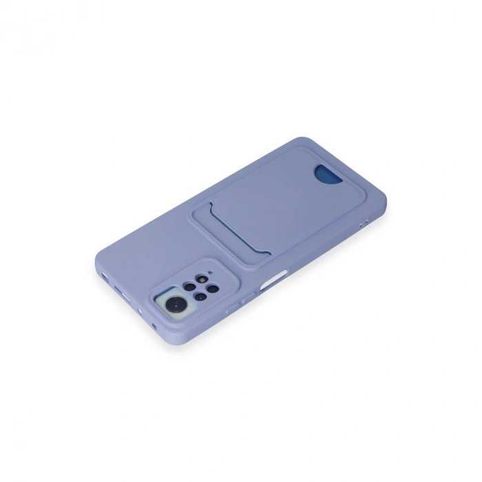 Xiaomi Redmi Note 12 Pro 4g Kılıf Kelvin Kartvizitli Silikon - Lila