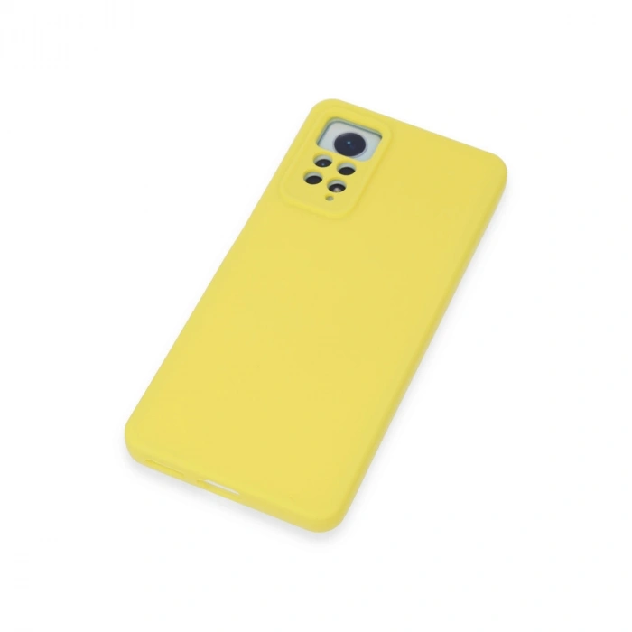 Xiaomi Redmi Note 12 Pro 4g Kılıf Nano İçi Kadife Silikon - Sarı