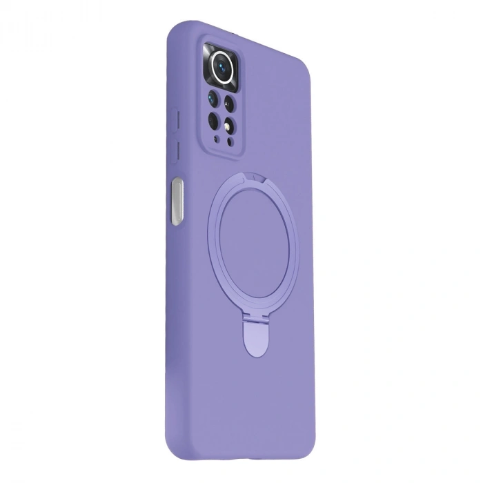 Xiaomi Redmi Note 12 Pro 4g Regal Magsafe Standlı Kapak - Lila