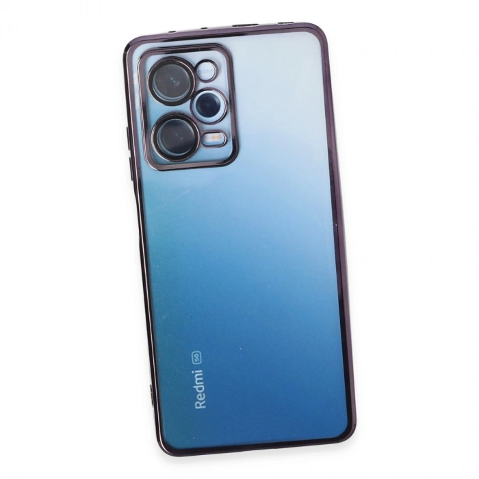 Xiaomi Redmi Note 12 Pro 5g Kılıf Razer Lensli Silikon - Mor