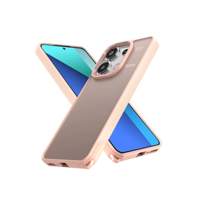 Xiaomi Redmi Note 13 Pro 4g Kılıf Elegant Kapak - Pudra