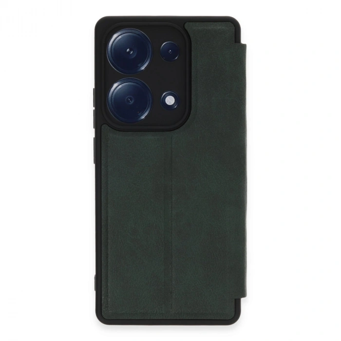 Xiaomi Redmi Note 13 Pro 4g Kılıf Flip Cover - Koyu Yeşil