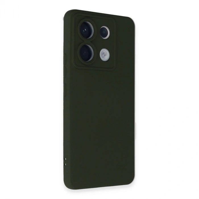 Xiaomi Redmi Note 13 Pro 5g Kılıf Nano İçi Kadife Silikon - Koyu Yeşil