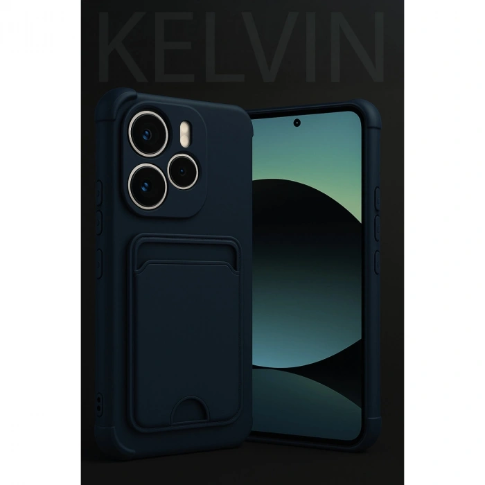 Xiaomi Redmi Note 14 4g Kelvin Kartvizitli Silikon - Lacivert