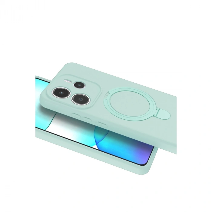 Xiaomi Redmi Note 14 4g Regal Magsafe Standlı Kapak - Su Yeşili