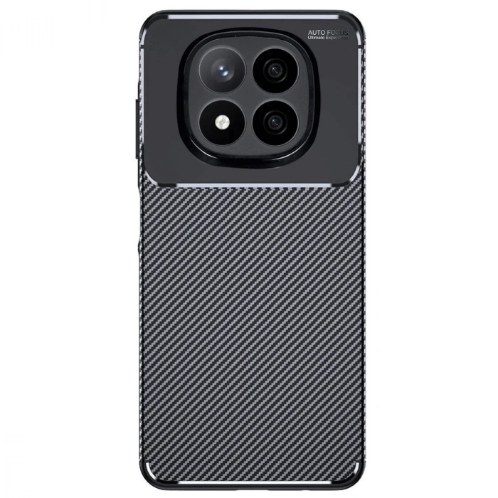 Xiaomi Redmi Note 14 Pro 4g Kılıf Auto Focus Karbon Kapak - Siyah
