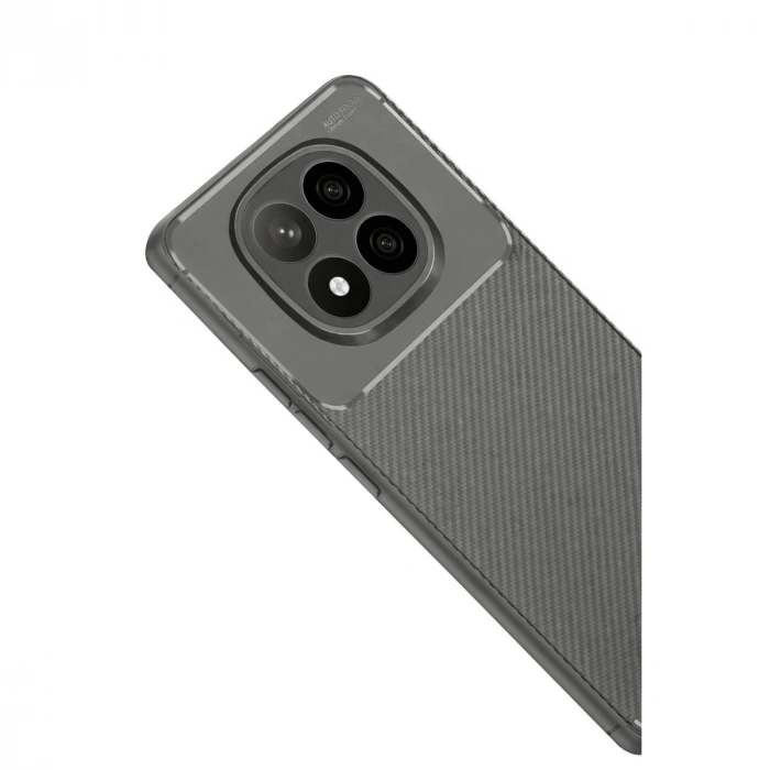 Xiaomi Redmi Note 14 Pro Plus Kılıf Auto Focus Karbon Kapak - Gri