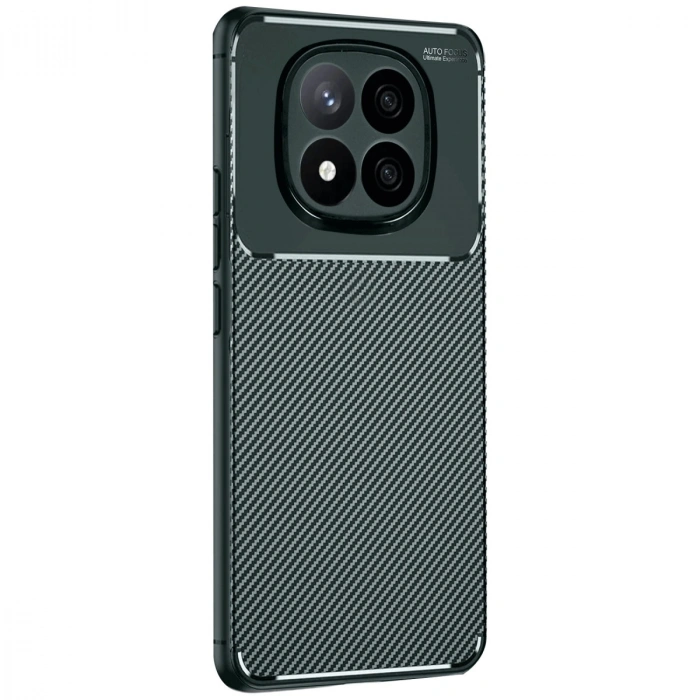 Xiaomi Redmi Note 14 Pro Plus Kılıf Auto Focus Karbon Kapak - Koyu Yeşil