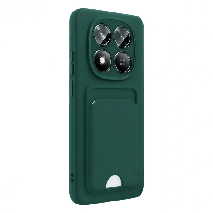 Xiaomi Redmi Note 15 4g Kelvin Kartvizitli Silikon - Koyu Yeşil
