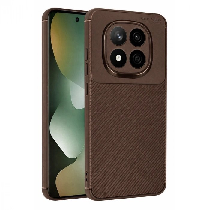 Xiaomi Redmi Note 15 Pro 4g Auto Focus Karbon Kapak - Kahverengi