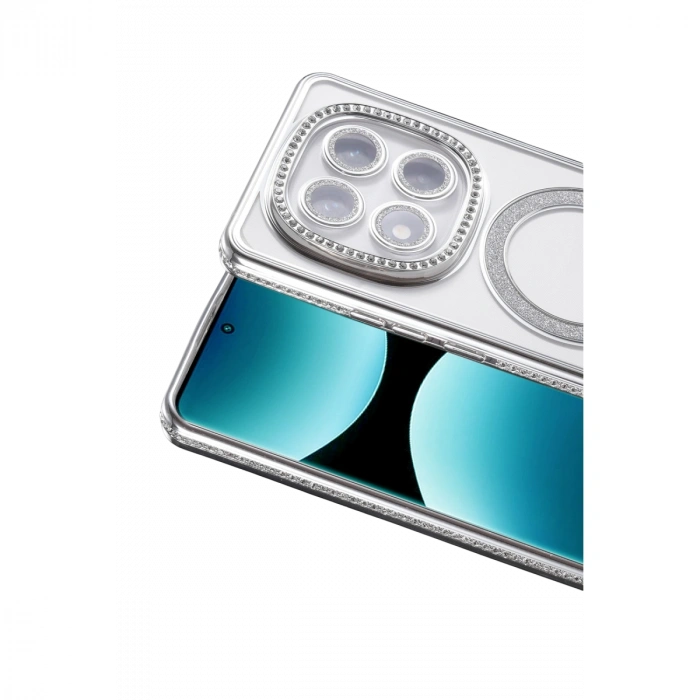Xiaomi Redmi Note 15 Pro 4g Joke Simli Magneticsafe Kılıf - Gümüş
