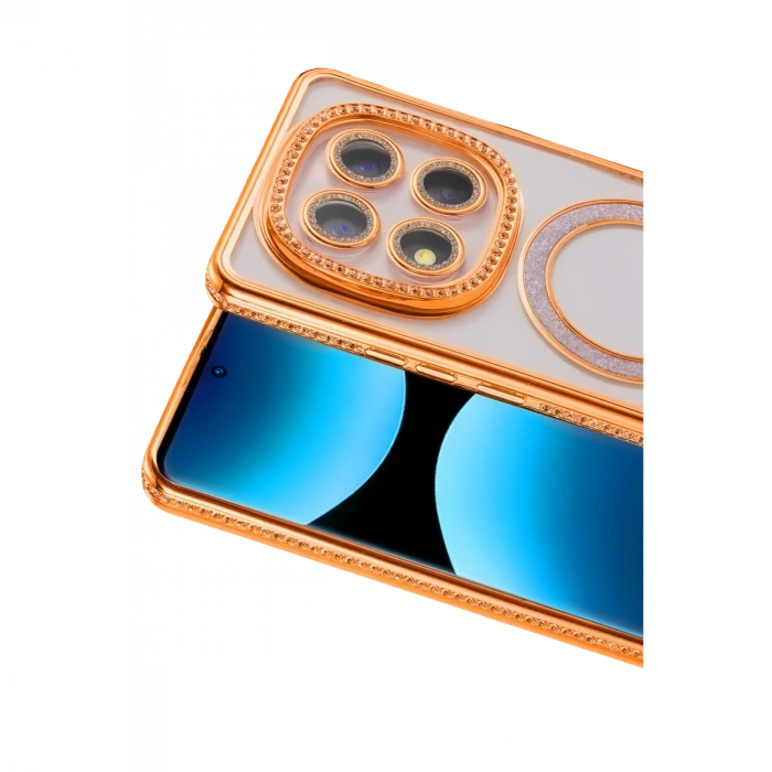 Xiaomi Redmi Note 15 Pro 5g Joke Simli Magneticsafe Kılıf - Turuncu