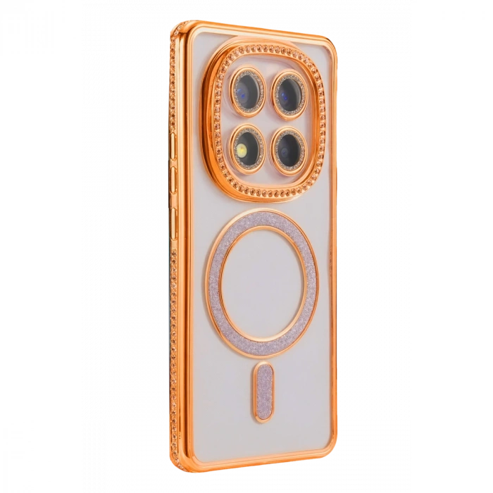 Xiaomi Redmi Note 15 Pro 5g Joke Simli Magneticsafe Kılıf - Turuncu