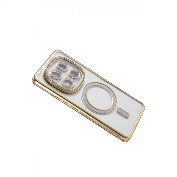 Xiaomi Redmi Note 15 Pro Plus 5g Joke Simli Magneticsafe Kılıf - Gold