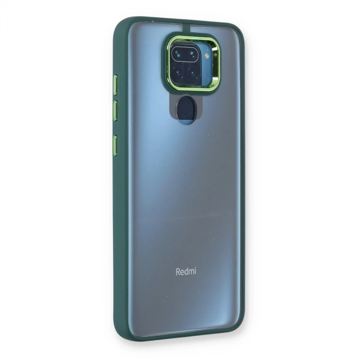 Xiaomi Redmi Note 9 Kılıf Dora Kapak - Haki Yeşil