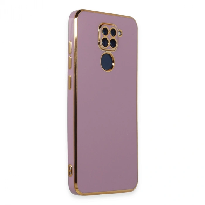 Xiaomi Redmi Note 9 Kılıf Volet Silikon - Mor
