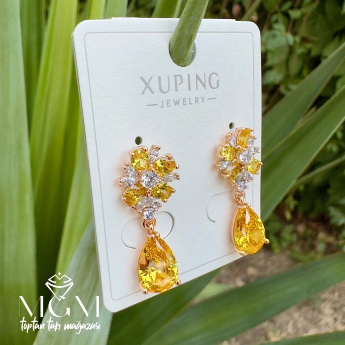 Xuping Taşlı Küpe
