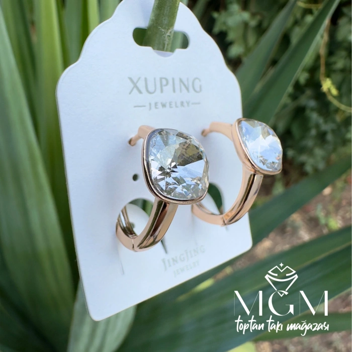 Xuping Taşlı Küpe