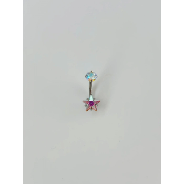 Yıldız Detaylı Göbek Piercing