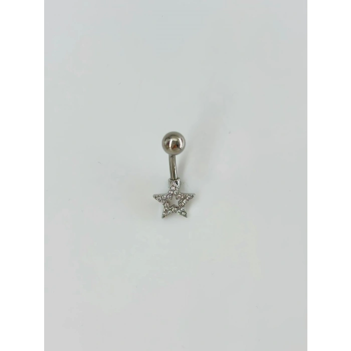 Yıldız Detaylı Göbek Piercing