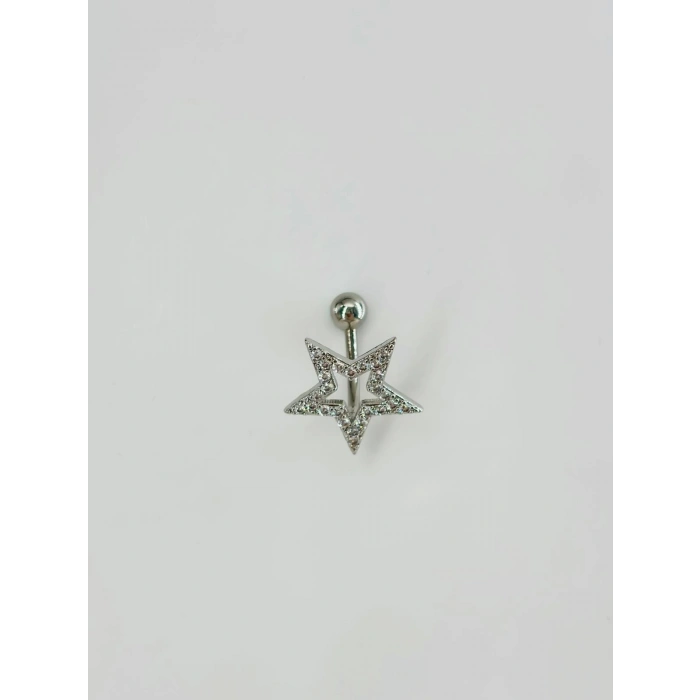 Yıldız Detaylı Göbek Piercing