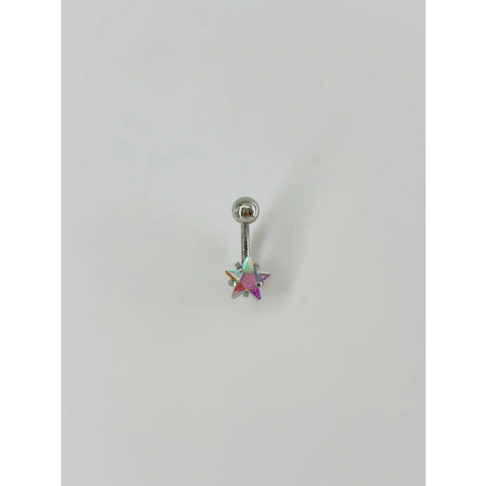 Yıldız Detaylı Göbek Piercing