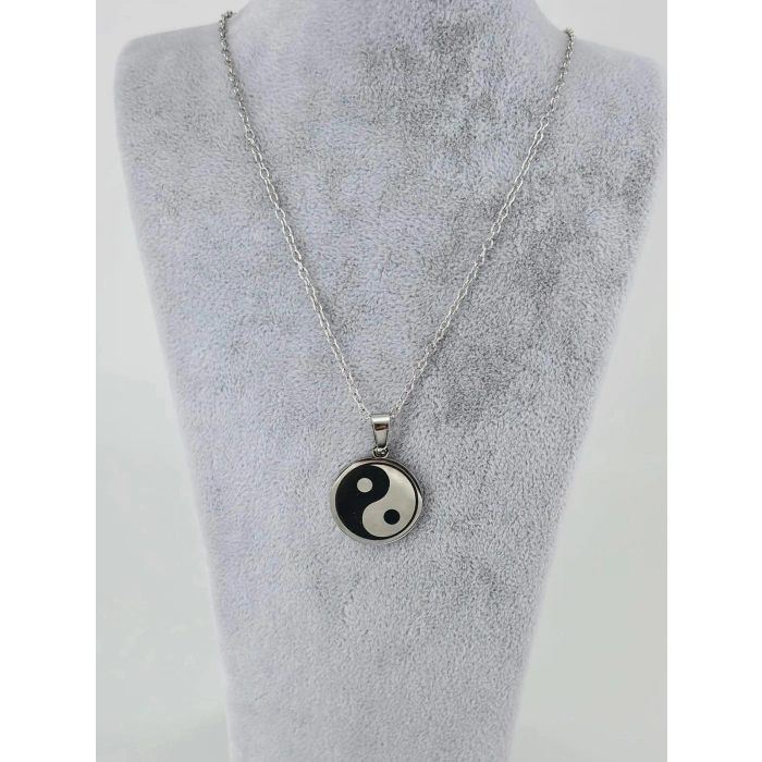 Yin-yang Çelik Erkek Kolye